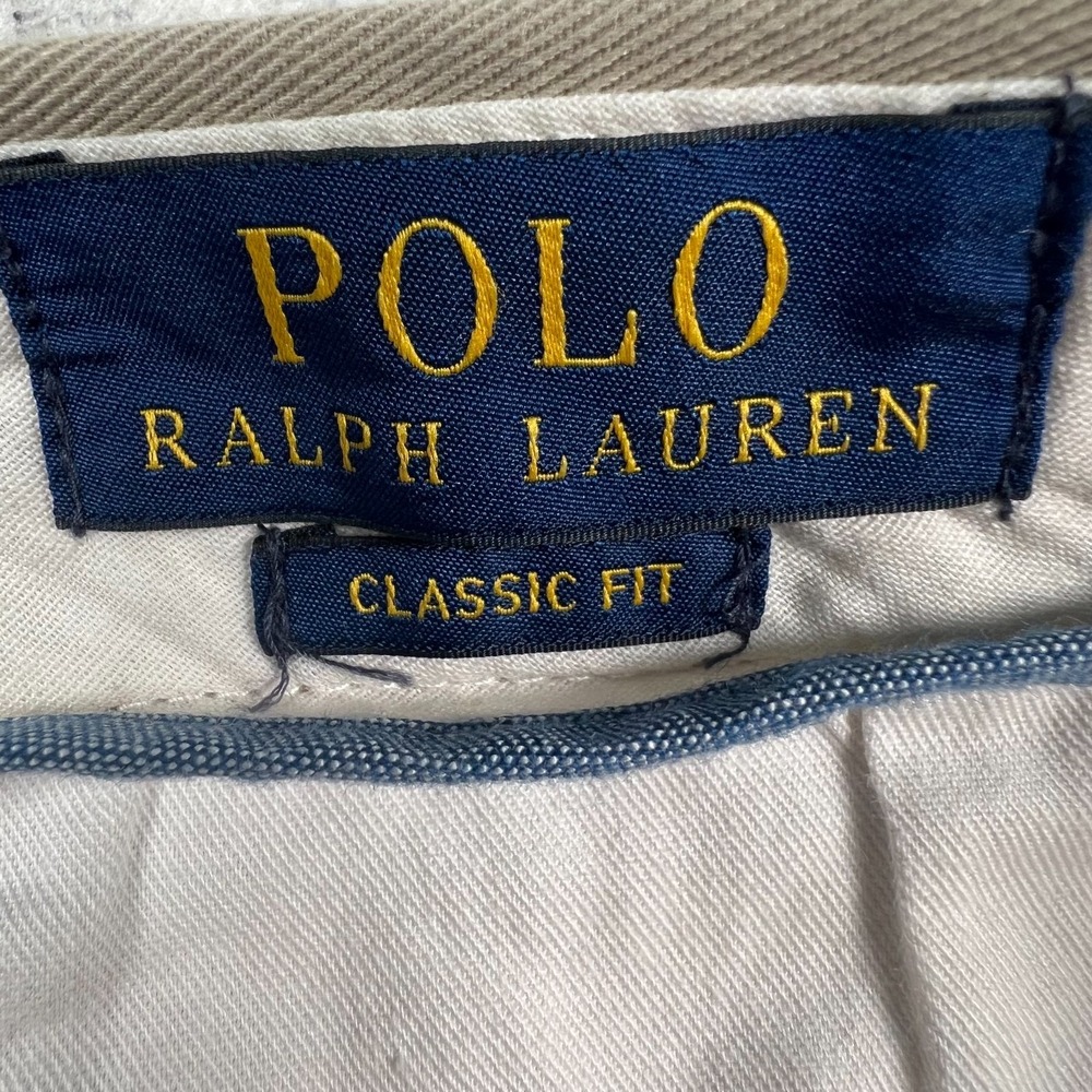 Polo Ralph Lauren Pants Men 34x31 Classic Fit The‎ Polo Chino Twill Khaki Pony - Picture 2 of 15